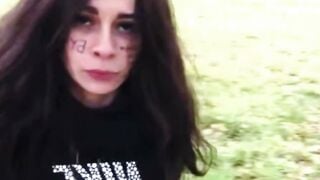 Inked Teen Deepthroats Giant BBC And Swallows Load Raw
