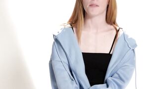Madi Collins Skinny Redhead Fingered to Orgasm with Dildo