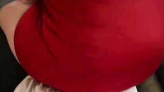 Tattooed PAWG Alexis Andrews Sucks Twink Son's Cock Until He Jizzes Quick