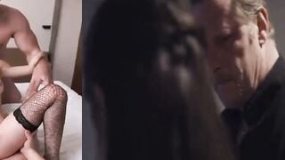 Katherine Amateur Slut Sucks Cock & Takes Deep Throat in Glasses