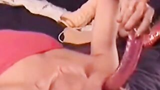 Mature Amateur Deepthroats Big Dildo On Webcam