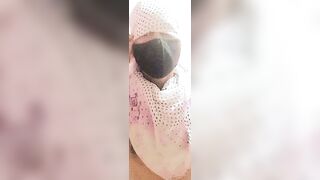 Hairy Arab Man In Traditional Headgear Shows Off Thick Cock