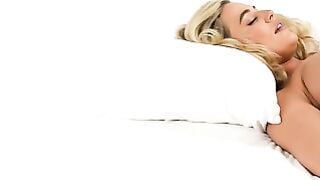 Big Boobed Blonde Blake Blossom Finger Fucks Unshaved Snatch Solo
