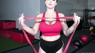 Payton Preslee Oils Up Huge Tits And Juicy Ass For Hardcore Workout Fuck