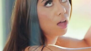 Curvy Violet Deepthroats Jason's Inked Big Black Cock
