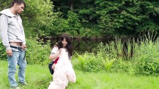 Cailey Katts Gets Roughly Fucked in the Forest by College Guy Jack Desfeux