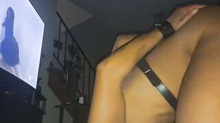 Petite Ebony Baddie Tit Fucked in Amateur Home Bedroom