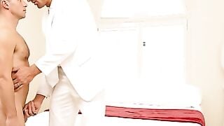 Jay Stryker Deepthroats Boss's Big Dick Bareback