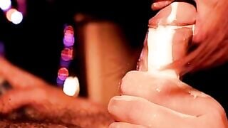 Amateur Brunette Deepthroats Big Cock With Sloppy Cum In Mouth