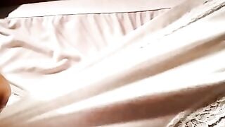 Hairy Swedish Femdom In Tight Nylon Stockings On Red Velvet Bed