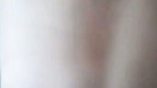 Amateur Asian Wife Fingers Her Tight Ass on Bed