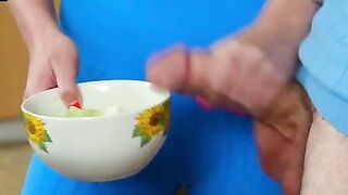 Amirah Adara Deepthroats Stepson And Friend In Kitchen Double Creampie