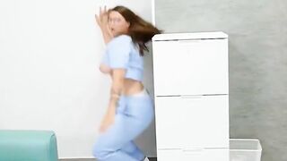 Tattooed Doctor Angelo Godshack Deepthroats Inked Nurse in Clinic