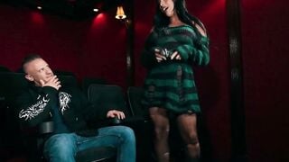 Avery Lust Sucks Cody Arizona's Cock In Theater Seats