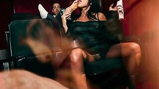Avery Lust Sucks Cody Arizona's Cock In Theater Seats