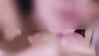 Amateur Wife Mariana Sucks Cock & Takes Face Cum Cuckold Scene