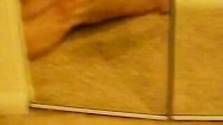 Amateur Blonde Cowgirl Rides Hard On Carpet