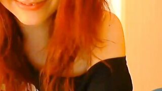 Redhead Amateur Webcam Girl With Big Tits Masturbates