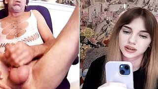 Sissy Michael Exposed In Torn Pink Bodysuit While Young Cam Girl Watches Webcam Humiliation