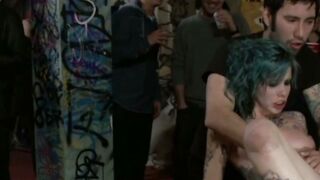 Tattooed Krysta Kaos Public Party Fingering
