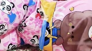 Pink Pajama Girl Deepthroats Thick Cock And Rides Rough POV