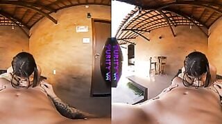 Alice Sucks Cock Then Rides Hard in VR POV