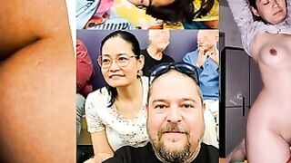 Chinese Ex-Wife Deepthroats & Shows Bushy Vagina