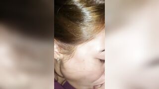 Amateur Asian Wife Sucks Cock Deepthroat Sloppy BJ Home Bedroom