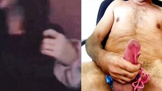 Hairy Sissy Boy Exposed In Pink Lingerie While Jizzing On Webcam