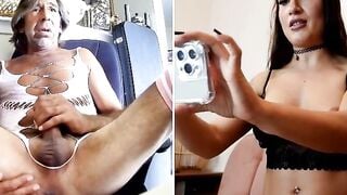 Sissy Bimbo Michael Deepthroats Webcam Slut's Dick Until Cum Swallowing