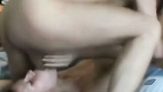 Amateur Girl Deepthroats Cock & Rims Ass For Homemade Cumshot