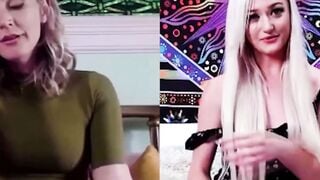 Blonde Step Daughter Fingers Wet Snatch While Stepmom Watches Taboo