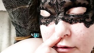 Finnish Amateur Blindfolded Facial Cumshot & Nose Sniffing Humiliation