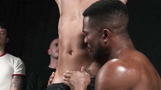 Rogelio Fierce Gagged & Bondaged Into Hardcore Homosexual Stud Farm Breeding