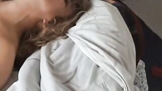 Cheating Latina MILF Sucks Cock with Moving Tongue Close Up