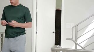 2 chick Deeply Man's Dick Inside Restroom Group Sex