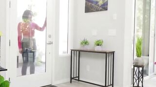 2 chick Deeply Man's Dick Inside Restroom Group Sex