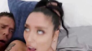 2 chick Deeply Man's Dick Inside Restroom Group Sex