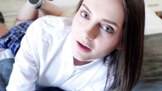 Aften Opal and Katie Kush each have their turns in riding on my dick