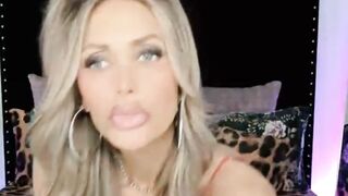 Huge Tits Blonde Bounces on Her Dildo