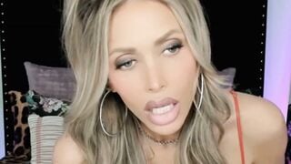 Huge Tits Blonde Bounces on Her Dildo
