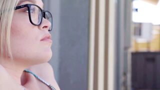 Aften Opal and Katie Kush each have their turns into ride on my penis