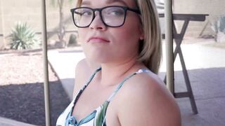 Aften Opal and Katie Kush each have their turns into ride on my penis