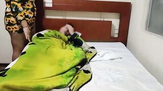 Stepmother: Come in my room to watch if I was sick and gives him the wrong PILL, his stepson has an erection, she ends up fucking him to lower his excitement