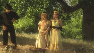 Sexual lesbians romance passionately into the wild