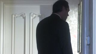 House-fiance pinned on the wall for a hard doggy style nailing