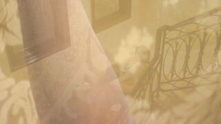 House-fiance pinned on the wall for a hard doggy style nailing