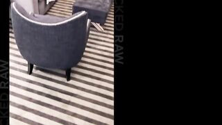 BLACKEDRAW Hot ginger April gets creampied by a long big black cock