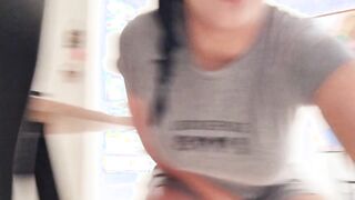 Martina was almost caught by her grandma squirting for a custom