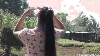CARNEDELMERCADO - (Andreina De Luxe, Logan Salamanca) - Dark Haired Hispanic 18 With The Large Butt You Ever Saw Full Film
